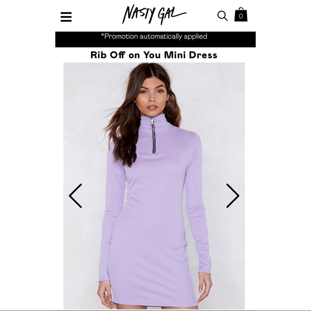 Nasty gal ribbed mini dress